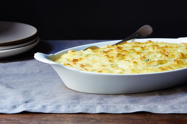 Garlic-garlic mashed potatoes