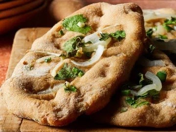 Garlic-jalapeño naan