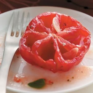Garlic-kissed tomatoes