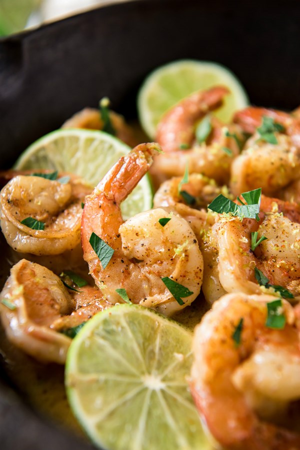 Garlic-lime shrimp