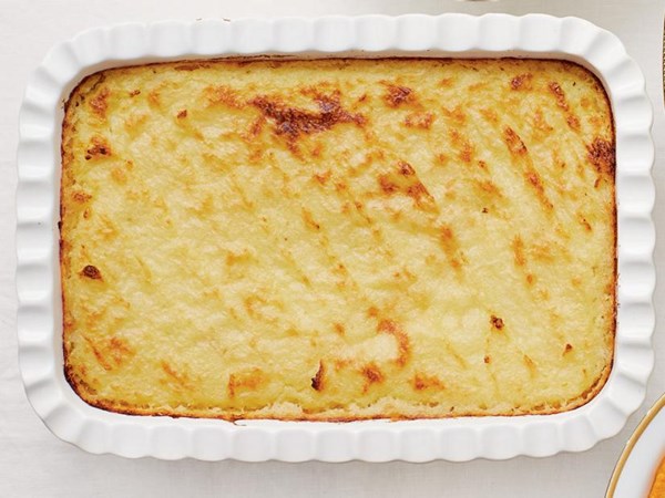 Garlic mashed potato gratin 