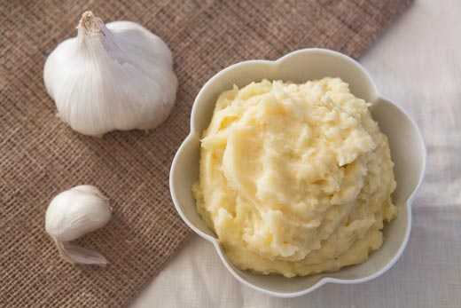 Garlic mashed potatoes