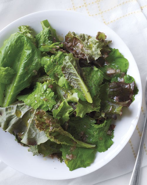 Garlic oil vinaigrette