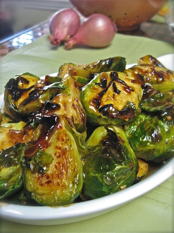 Garlic orange Brussels sprouts