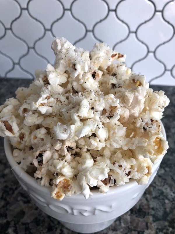 Garlic Parm popcorn