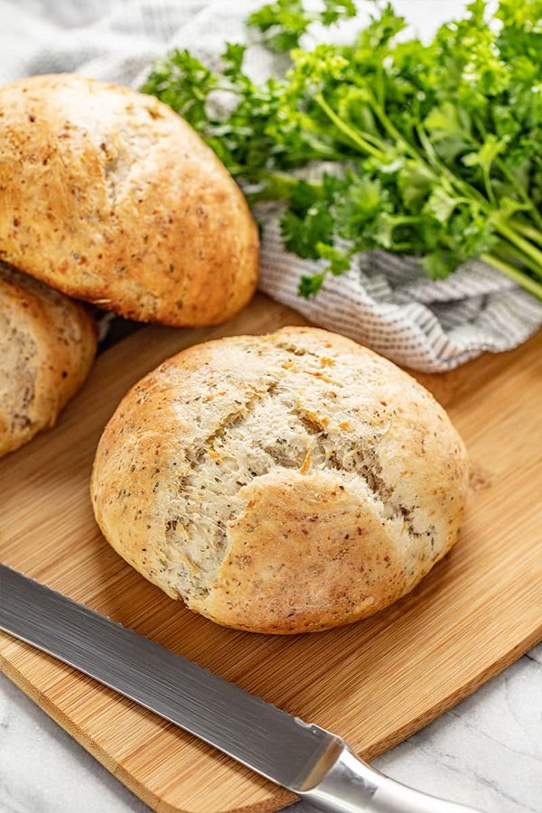 Garlic-Parmesan-herb bread