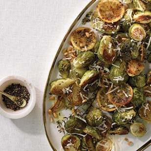 Garlic-Parmesan roasted Brussels sprouts