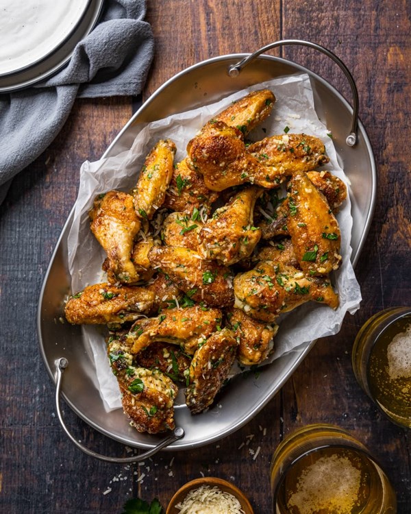 Garlic-Parmesan wings
