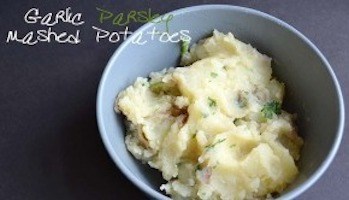 Garlic parsley mashed potatoes