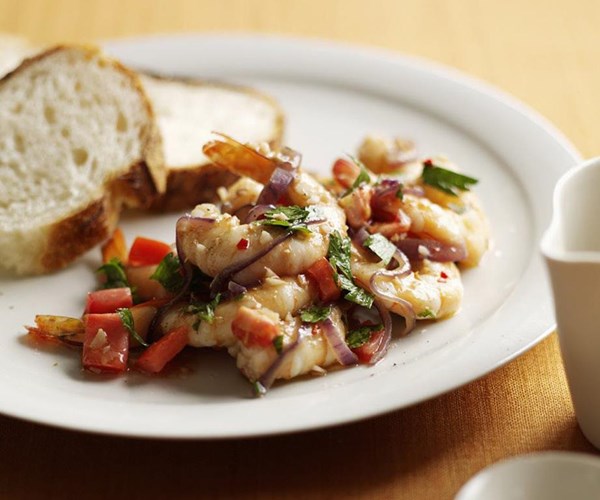 Garlic prawns