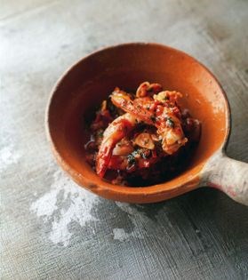 Garlic prawns