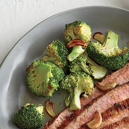 Garlic-roasted broccoli