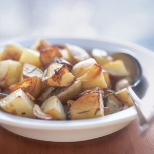 Garlic roasted potatoes