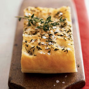 Garlic-thyme focaccia