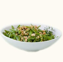 Garlicky beans with cashew nuts