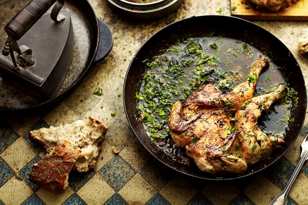 Garlicky Georgian poussins