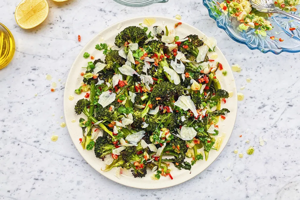 Garlicky, lemony roasted broccoli