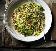 Garlicky linguine with cabbage & anchovies