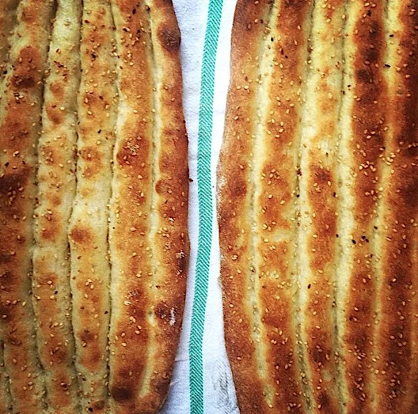 Garlicky Persian flatbread