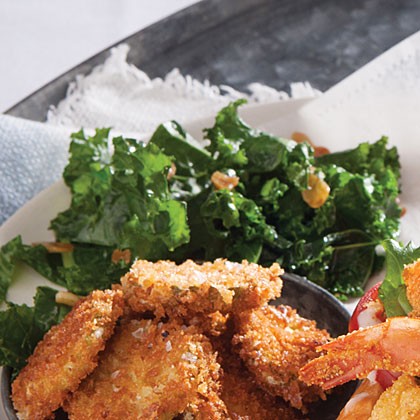 Garlicky sautéed kale 