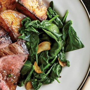 Garlicky spinach