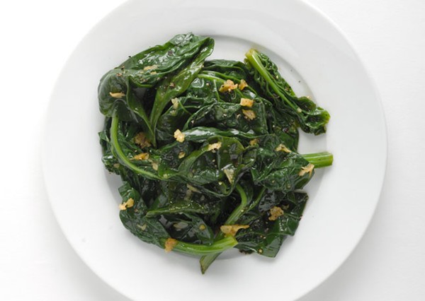 Garlicky spinach