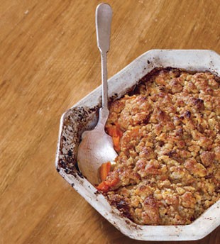 Garnet yams with Blis maple syrup and maple-sugar streusel