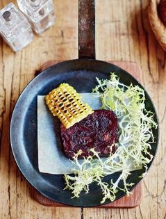 Gascon black pudding with sweetcorn (Boudin Gascon et maïs)