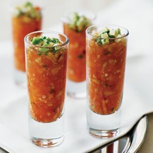 Gazpacho with serrano chiles