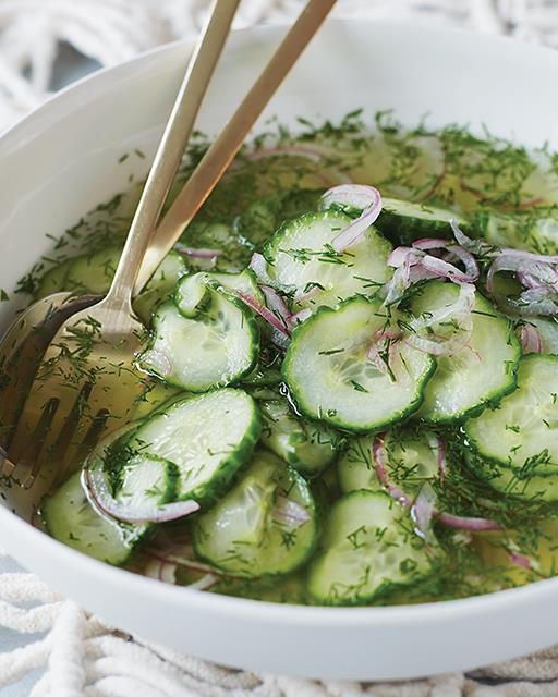 Genevieve's cucumber & red onion salad