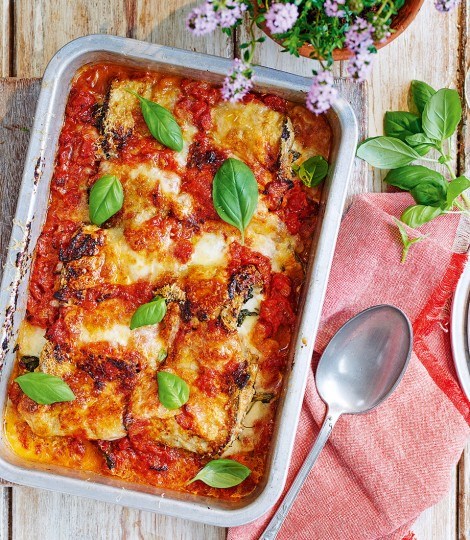 Gennaro Contaldo's baked aubergine rolls filled with mozzarella (Involtini di melanzane alla Parmigiana)