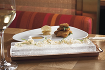 Geoduck sashimi & fried belly
