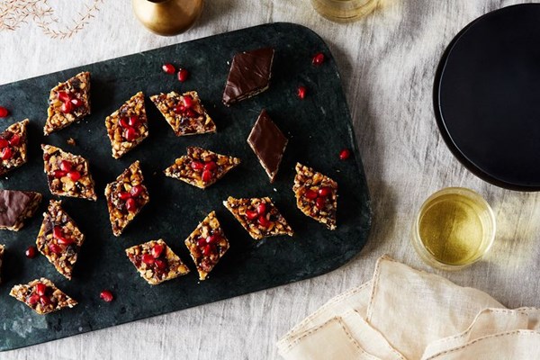 Georgian caramelized nut candies (Gozinaki)