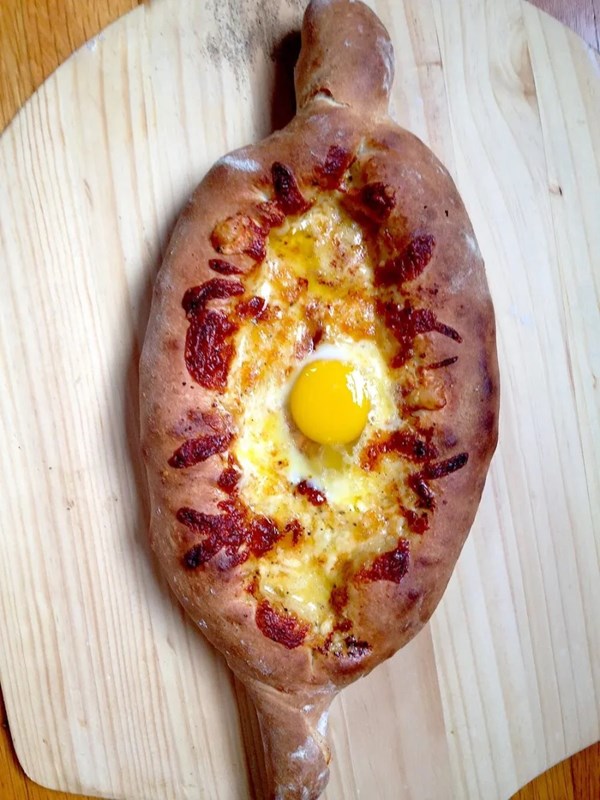 Georgian cheese bread (Khachapuri)