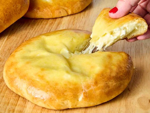Georgian cheese bread (Khachapuri)