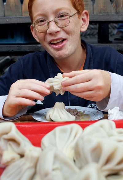 Georgian dumplings (Khinkali)