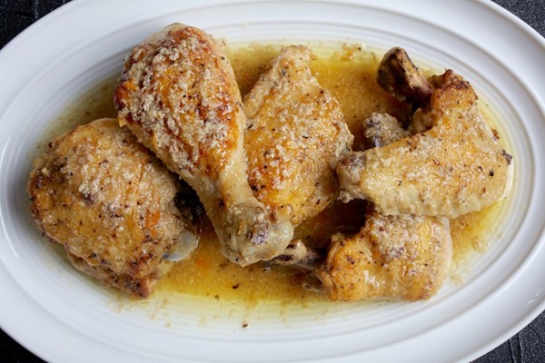 Georgian garlic chicken (Chkmeruli)