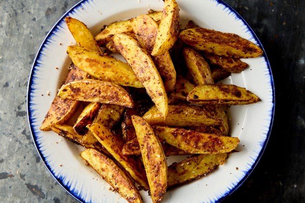 Georgian garlic-spiced roasted potatoes