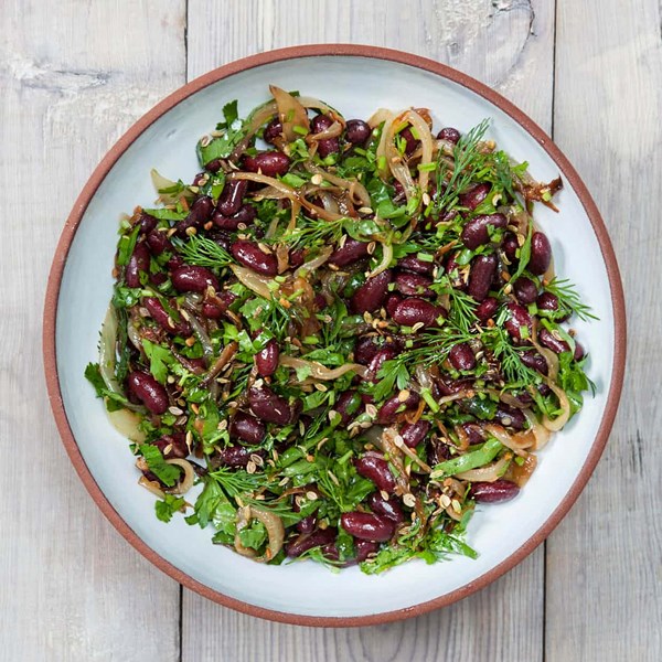 Georgian kidney bean salad