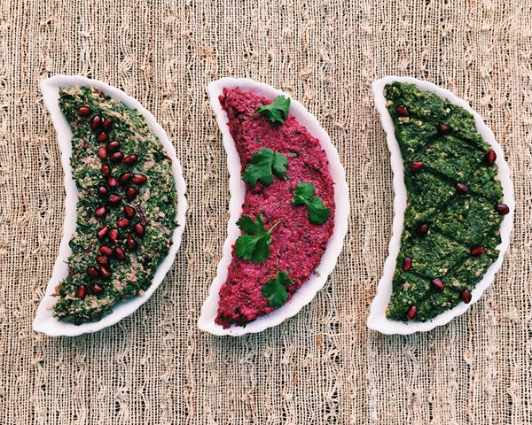 Georgian vegetable pâté with spinach (Pkhali 2)
