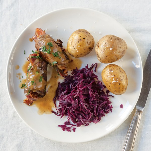 German braised beef rolls (Rouladen)