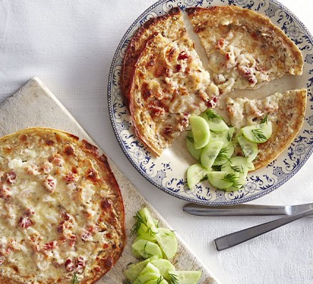 German cheese & bacon pancakes
