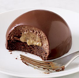 German chocolate bombes