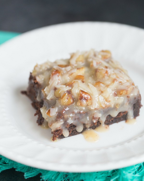 German chocolate brownies