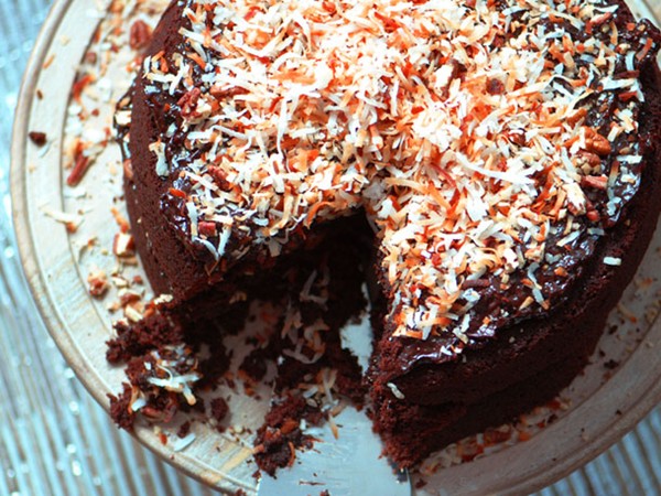 German double-chocolate cake