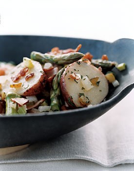 German-style potato and ham salad