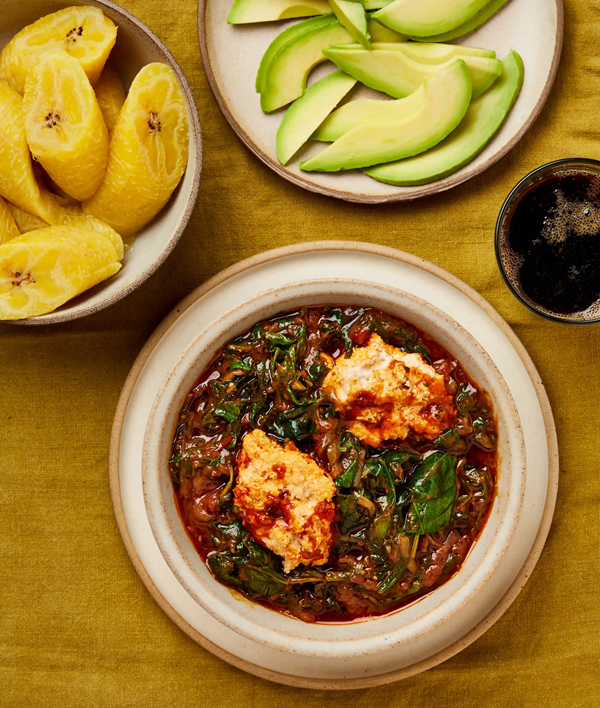 Ghanaian spinach stew (Palaver sauce)