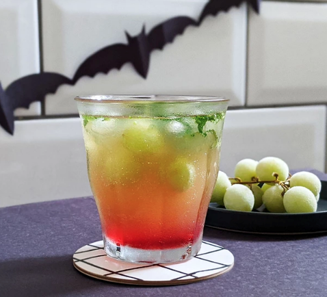 Ghoulish grape, apple & grenadine cooler