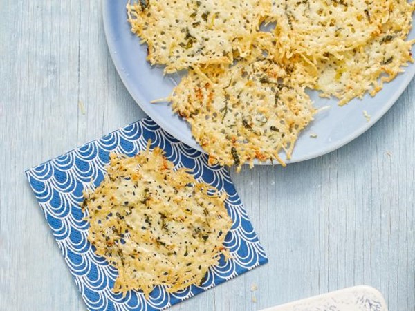 Giada De Laurentiis' basil and lemon frico