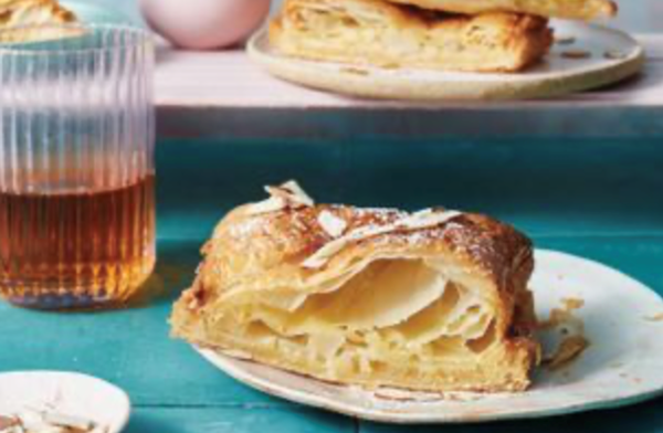 Giant almond and pear croissant
